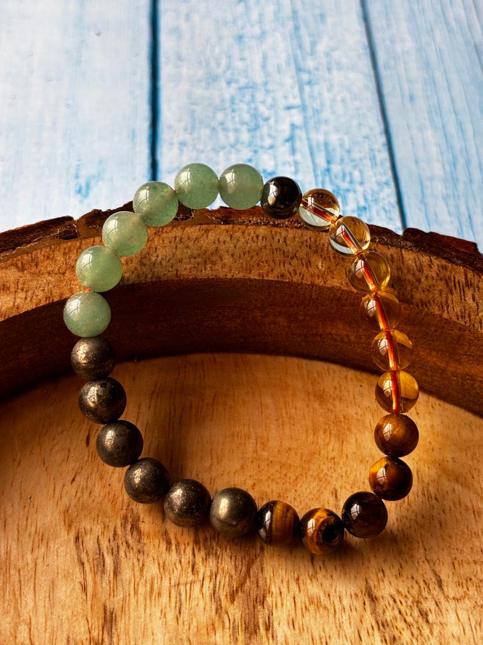 Wealth Mixel Bracelet Round Bead Bracelets - Description Card