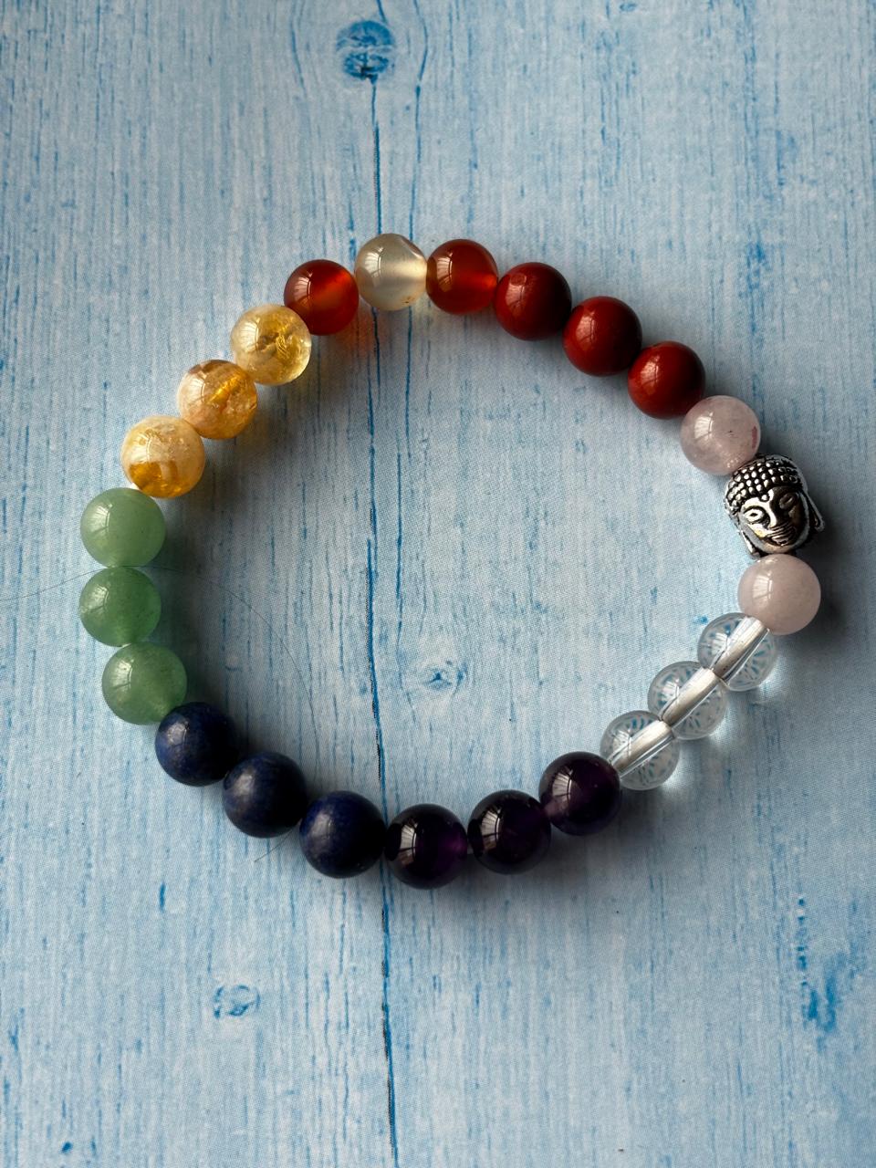 7 Chakra Balance Bracelets - With Buddha