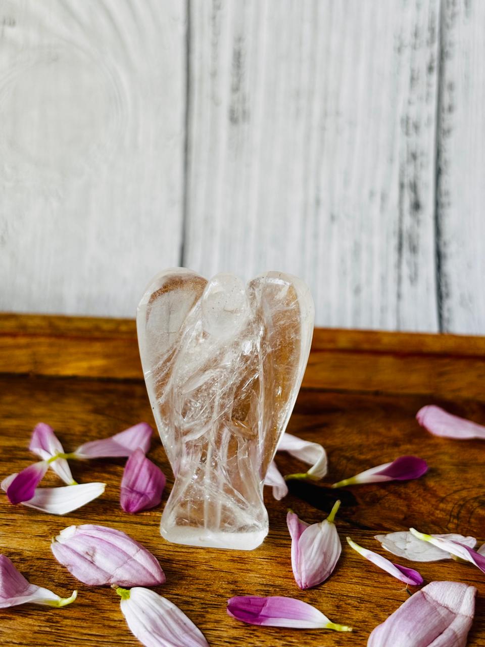 Clear Quartz Angel - Without Buddha