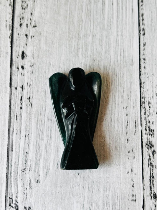 Green Jade Angel - With Buddha