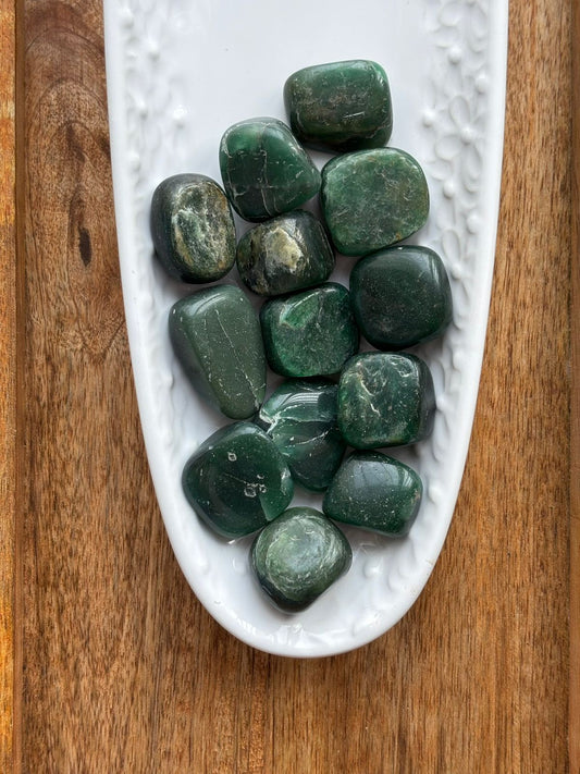 Green Jade Tumble Stones