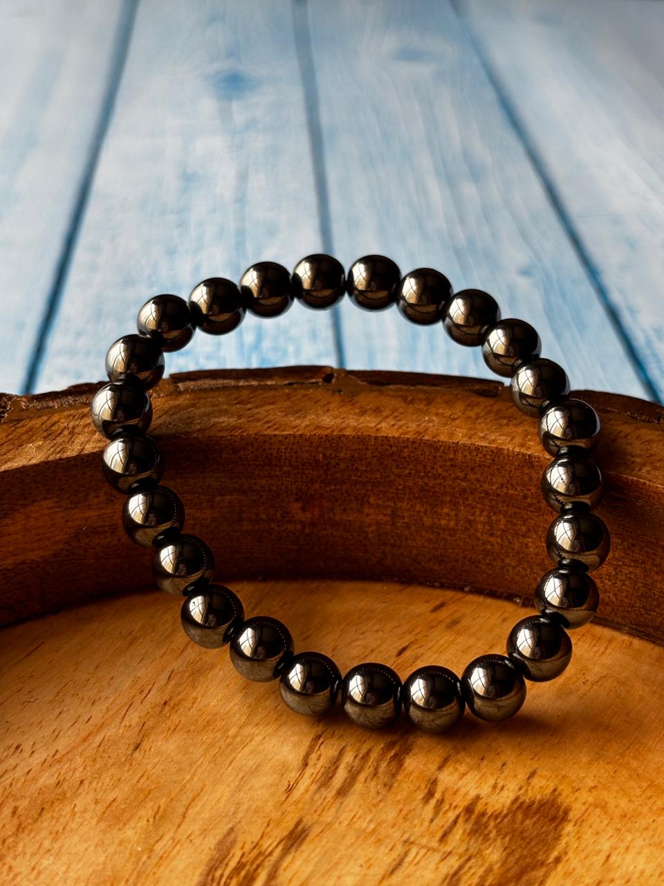 Hematite Round Bead Bracelets