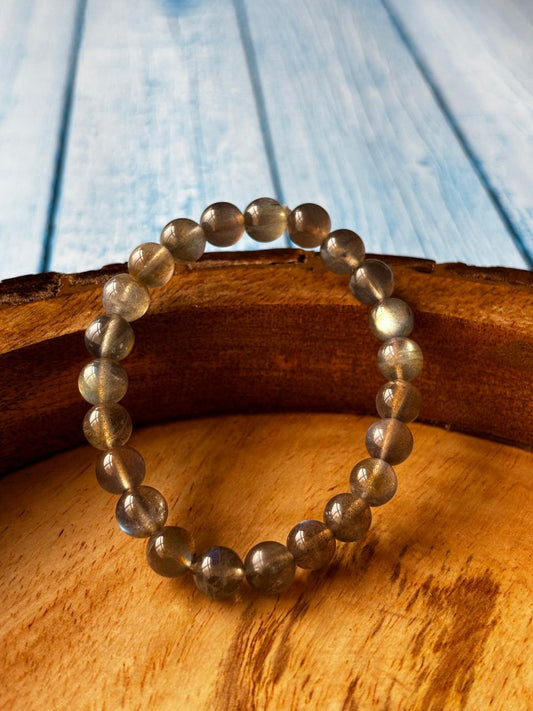 Labradorite Round Bead Bracelets