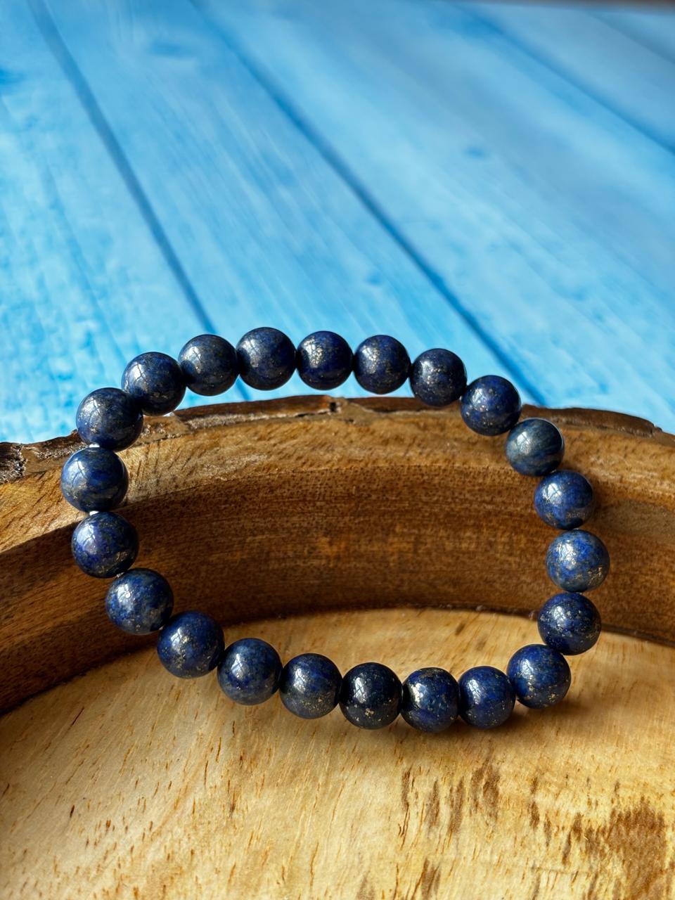 Lapis Lazuli Round Bead Bracelets