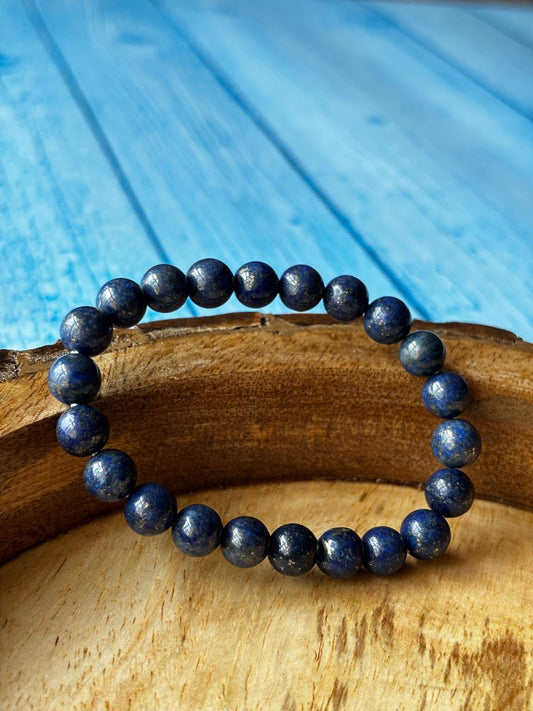 Lapis Lazuli Round Bead Bracelets