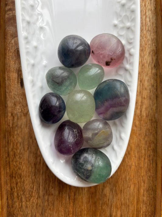 Multi Fluorite Tumble Stones