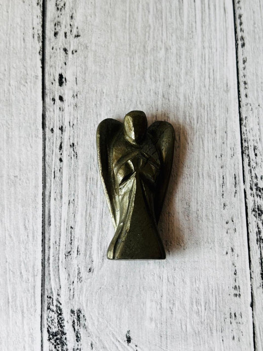 Pyrite Angel - With Buddha