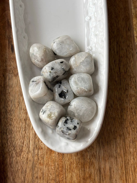 Rainbow Moon Stone Tumbles