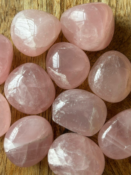 Rose Quartz Tumble Stones - With Buddha