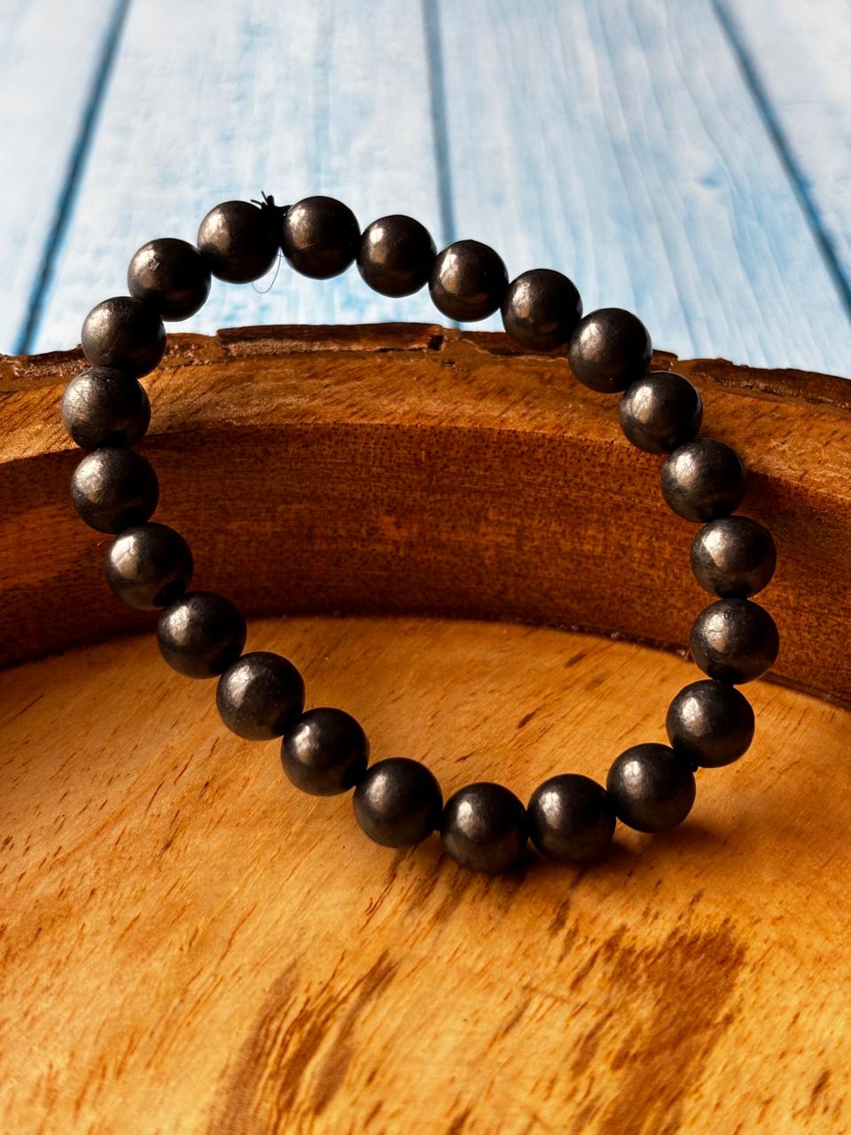 Shungite Round Bead Bracelets