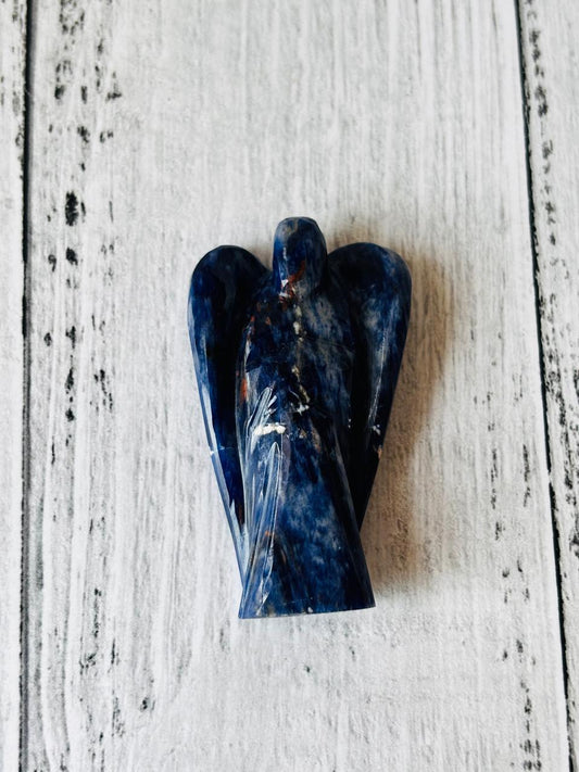 Sodalite Angel - With Buddha