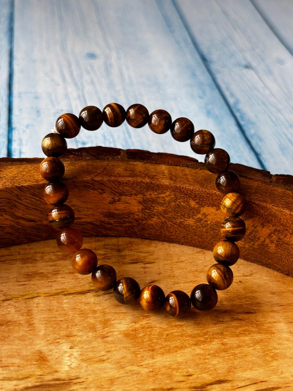 Tiger’s Eye Round Bead Bracelets - Without Buddha