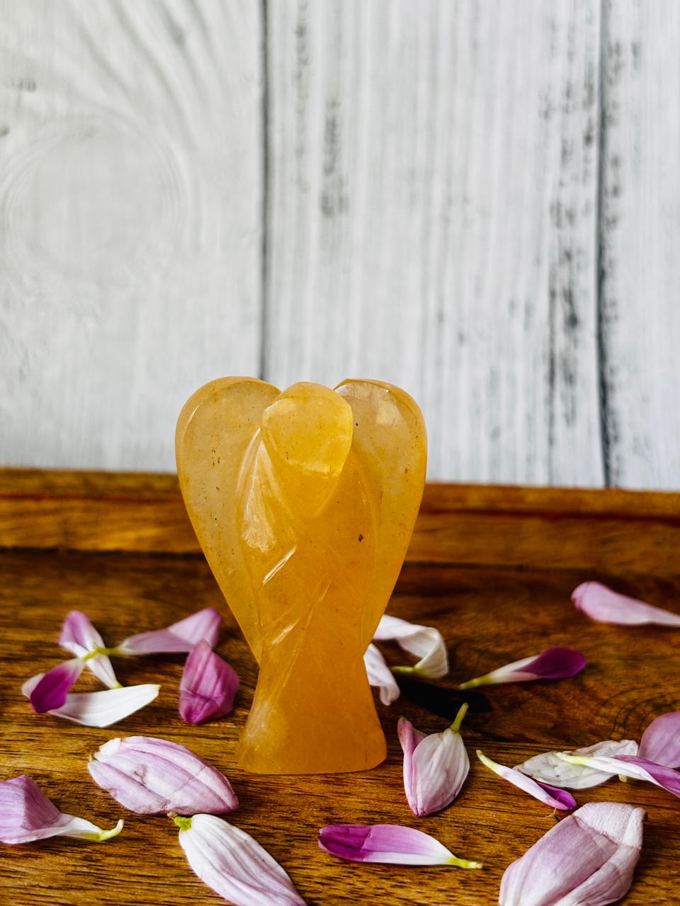 Yellow Aventurian Angel - Without Buddha